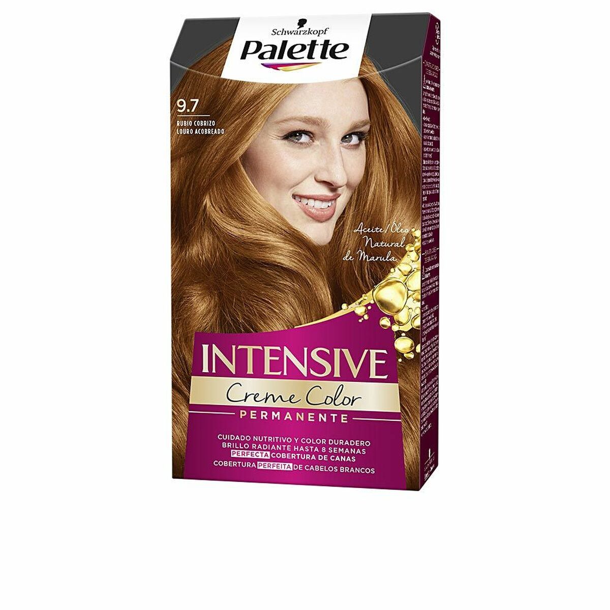 Dauerfärbung Schwarzkopf Palette Intensive Nº 9.7-Rubio Cobrizo (1 Stü