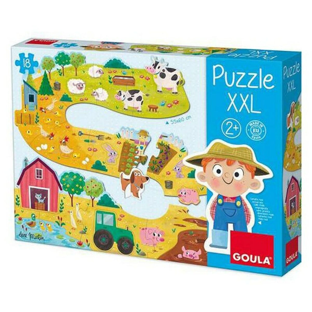 Baby-Puzzle: Bauernhof XXL Goula 53176 18 Stücke