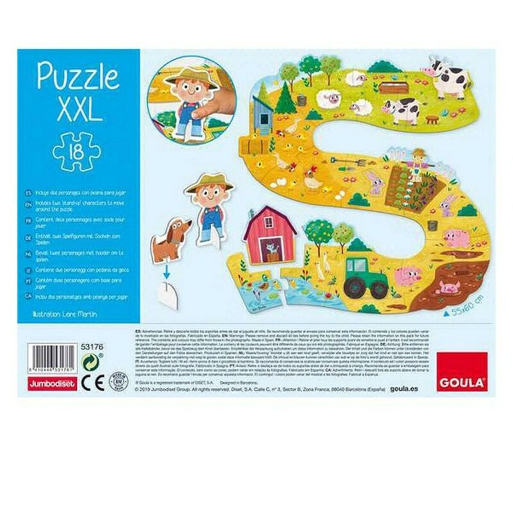 Baby-Puzzle: Bauernhof XXL Goula 53176 18 Stücke