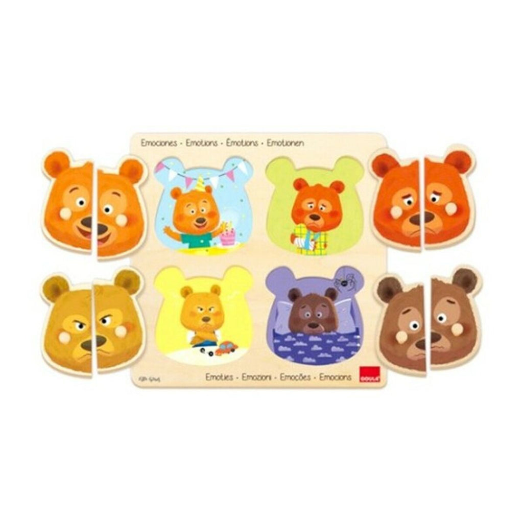 Kinder Puzzle aus Holz Emotions Goula 54008