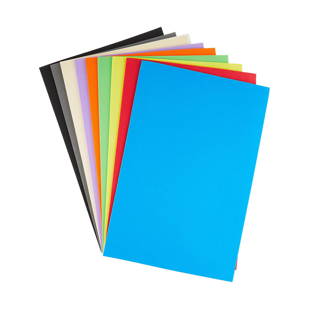 Buntes Moosgummi A4 Set (10x) – Für kreative Bastelideen
