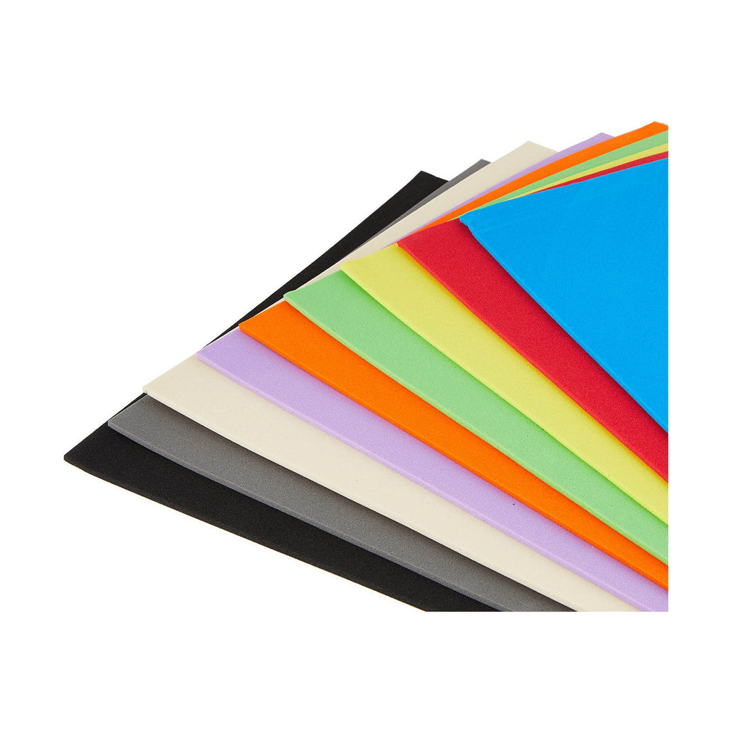 Buntes Moosgummi A4 Set (10x) – Für kreative Bastelideen