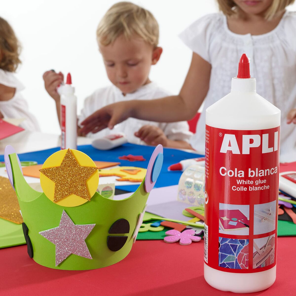 Bunte Moosgummi Sterne (5er Set) – Kreativer Bastelspass