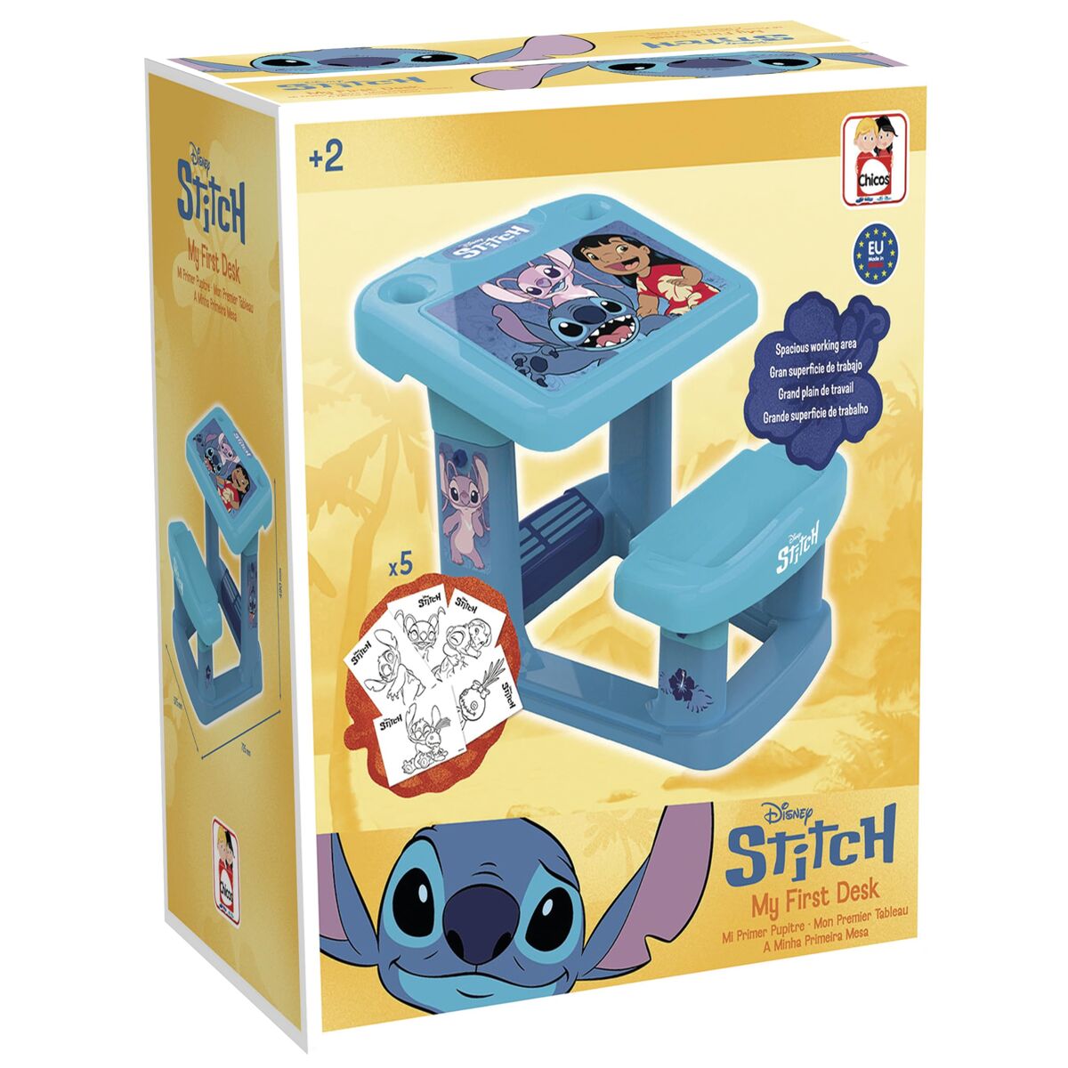 Kinder-Schreibtisch «Stitch» (57×72 cm)