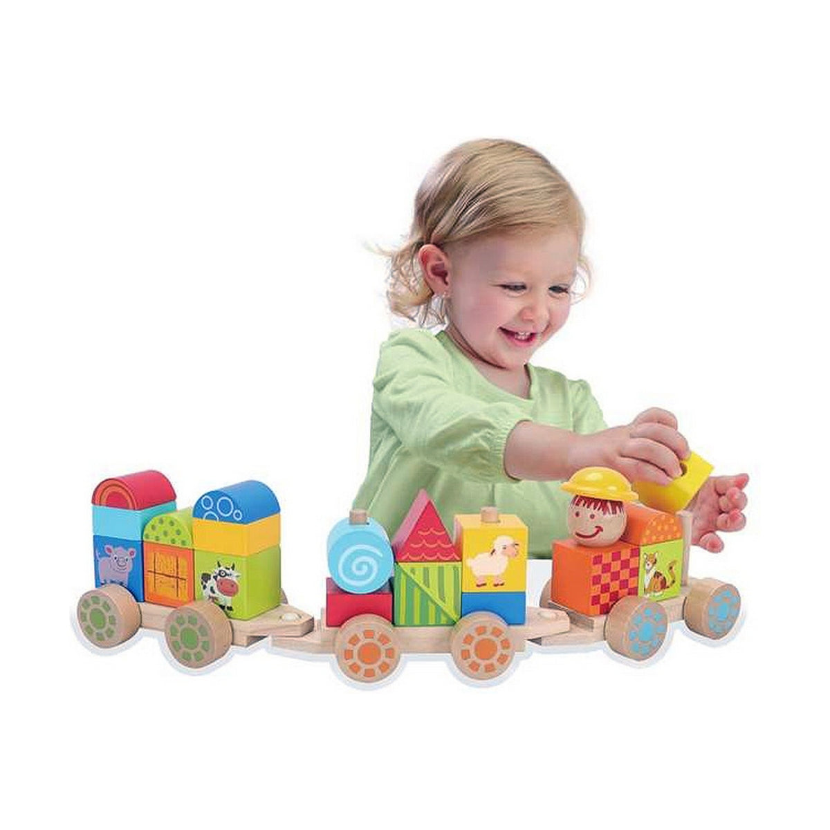 Baustein-Zug für Babys – Fördert Bau- & Spielspass! – Ansicht 6