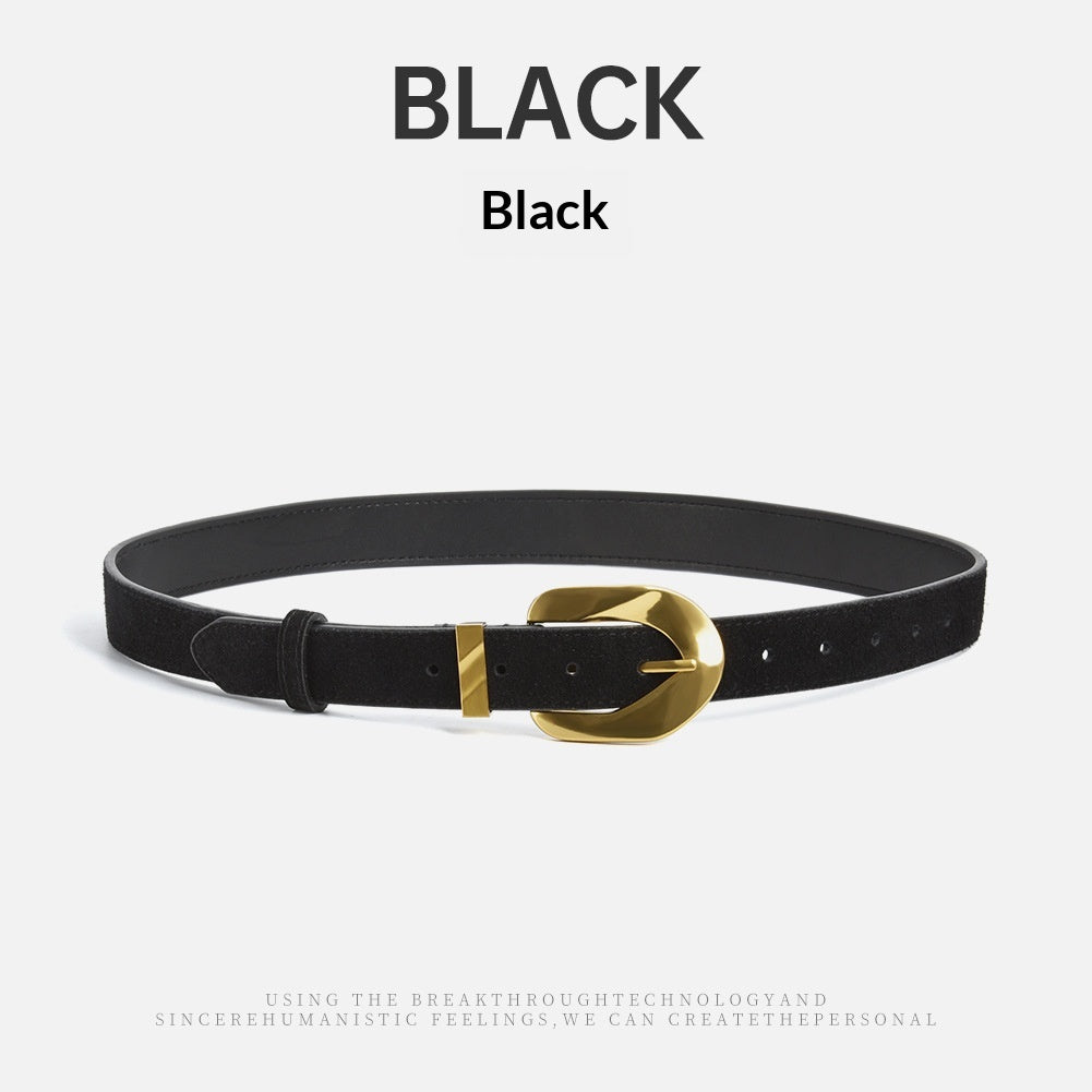 Cowhide-Belt mit Goldschloss – Bild 3 | LuxeStyle