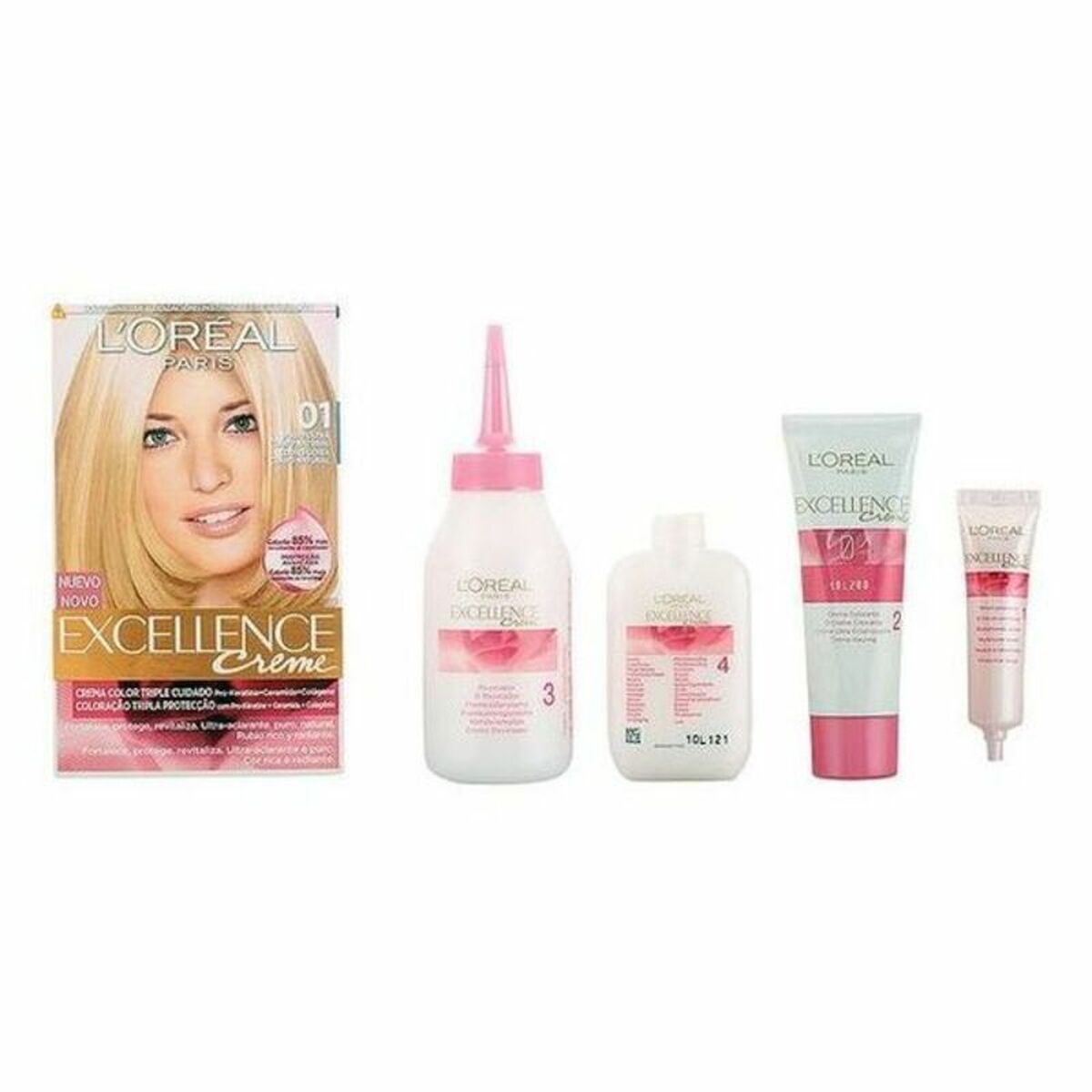 Dauerfärbung L'Oreal Excellence Extra helles Naturblond Nº 01 Rubio Ul