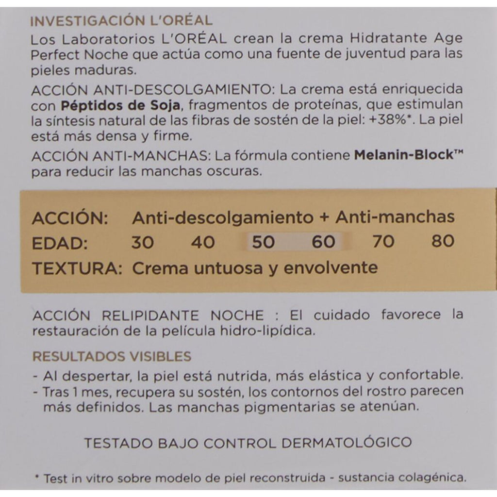 Nachtcreme L'Oreal Age Perfect 50 ml