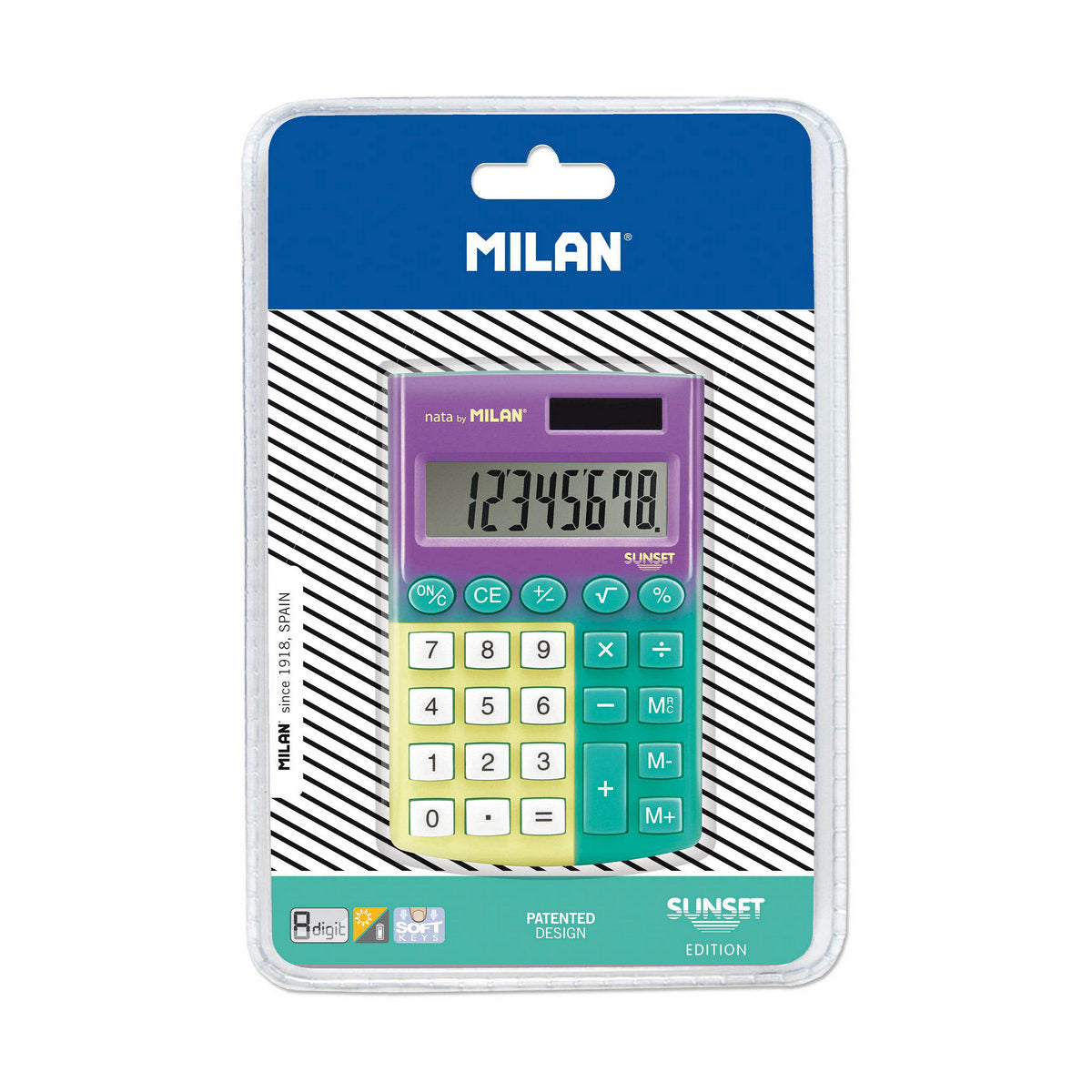 Taschenrechner Milan pokcket Sunset PVC – LuxeStyle Schweiz