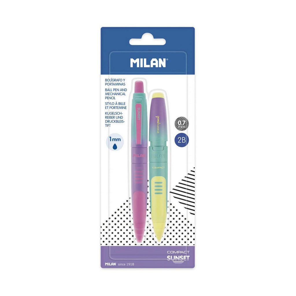 Kugelschreiber-Set Milan Stift Gelb Blau – LuxeStyle Schweiz