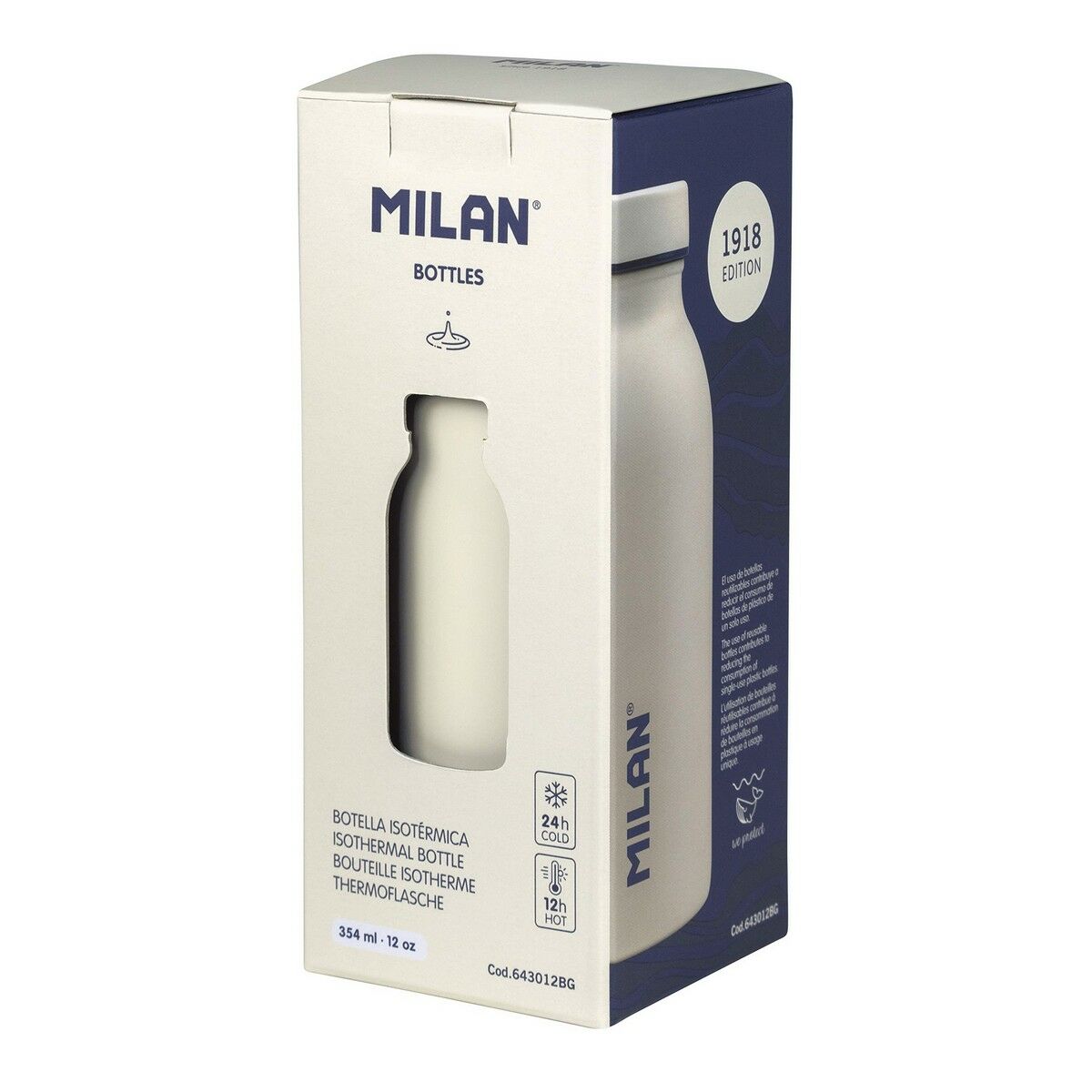 Thermosflasche Milan Weiss 354 ml
