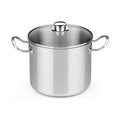 Topf mit Glasabdeckung BRA A343936 10,5 L Stahl Edelstahl Edelstahl 18