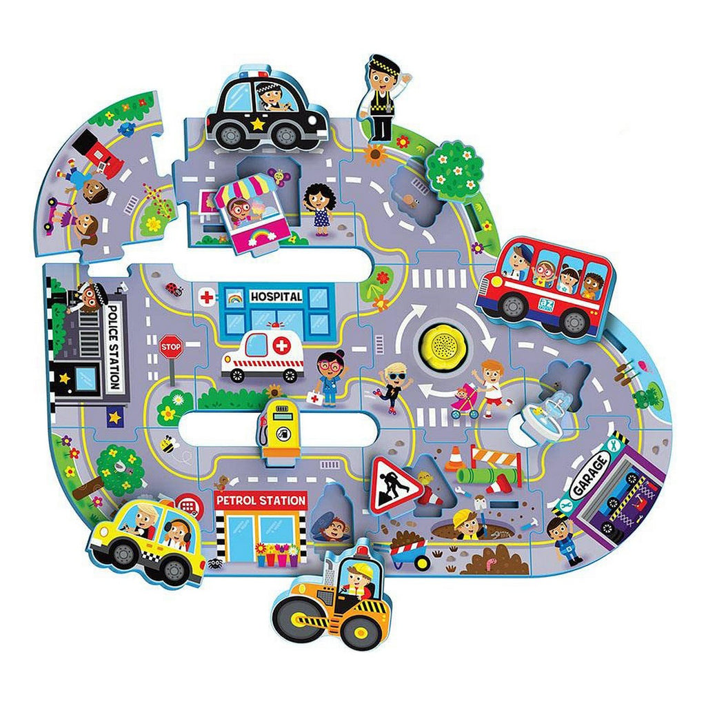 Stadt-Puzzle – Entdecke das bunte Treiben der City!