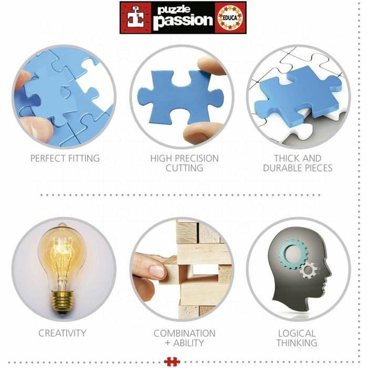 Puzzle «Educa» Muschel-Collage (1000 Teile)