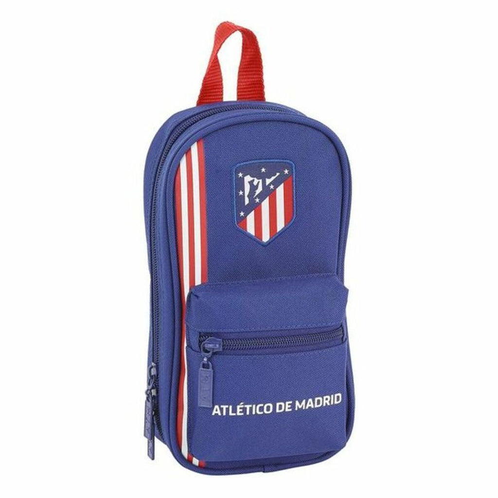 Rucksack mit Federtaschen Atlético Madrid In blue Marineblau 12 x 23 x
