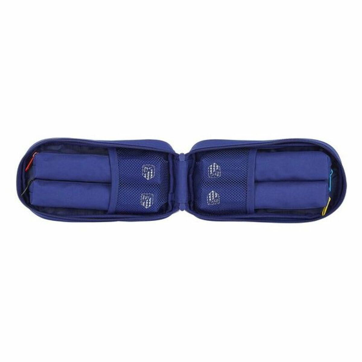 Rucksack mit Federtaschen Atlético Madrid In blue Marineblau 12 x 23 x