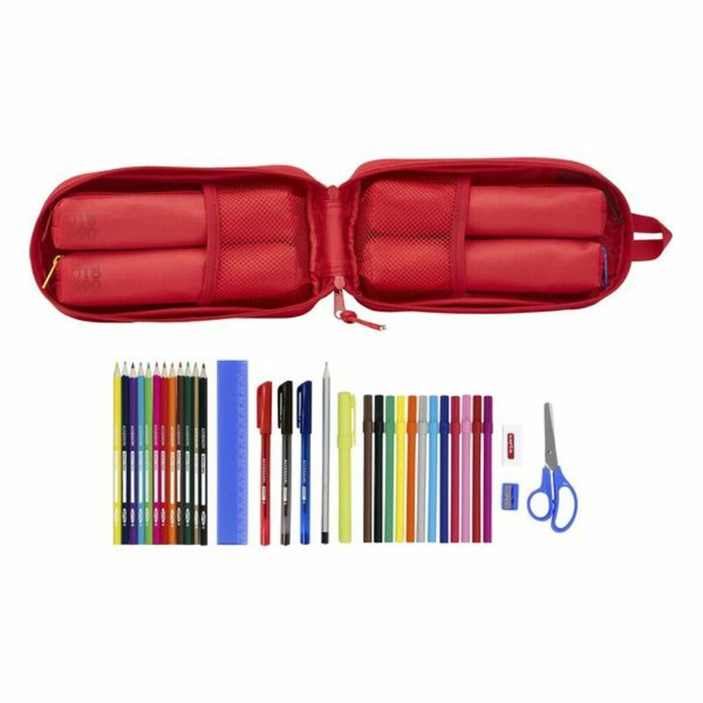 Rucksack mit Federtaschen Sevilla Fútbol Club SAF411956747 Rot 12 x 23