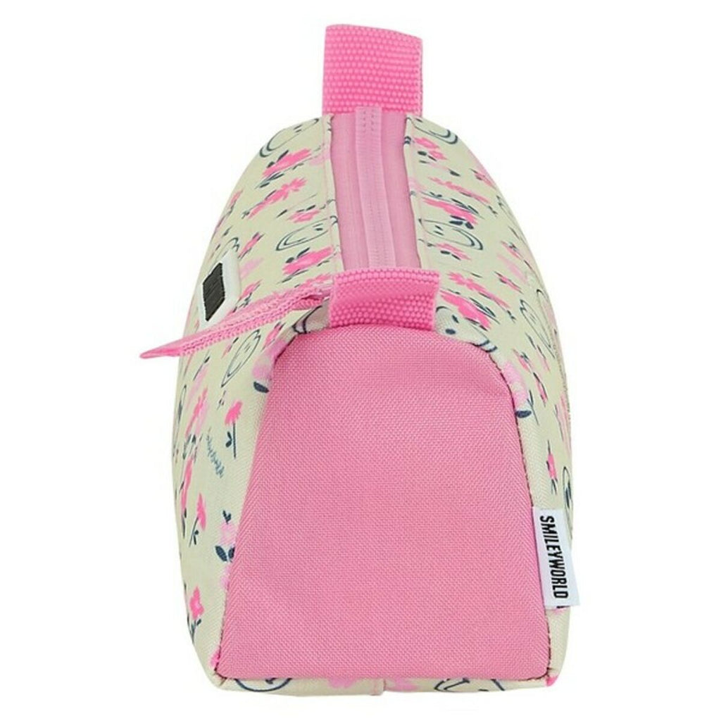 Allzwecktasche Smiley World Garden Rosa Weiss (21 x 8 x 7 cm)