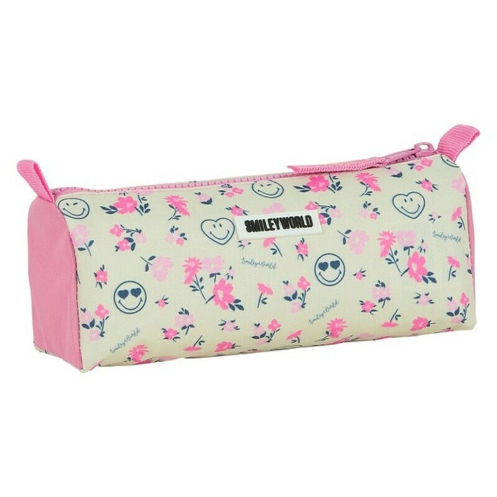 Allzwecktasche Smiley World Garden Rosa Weiss (21 x 8 x 7 cm)