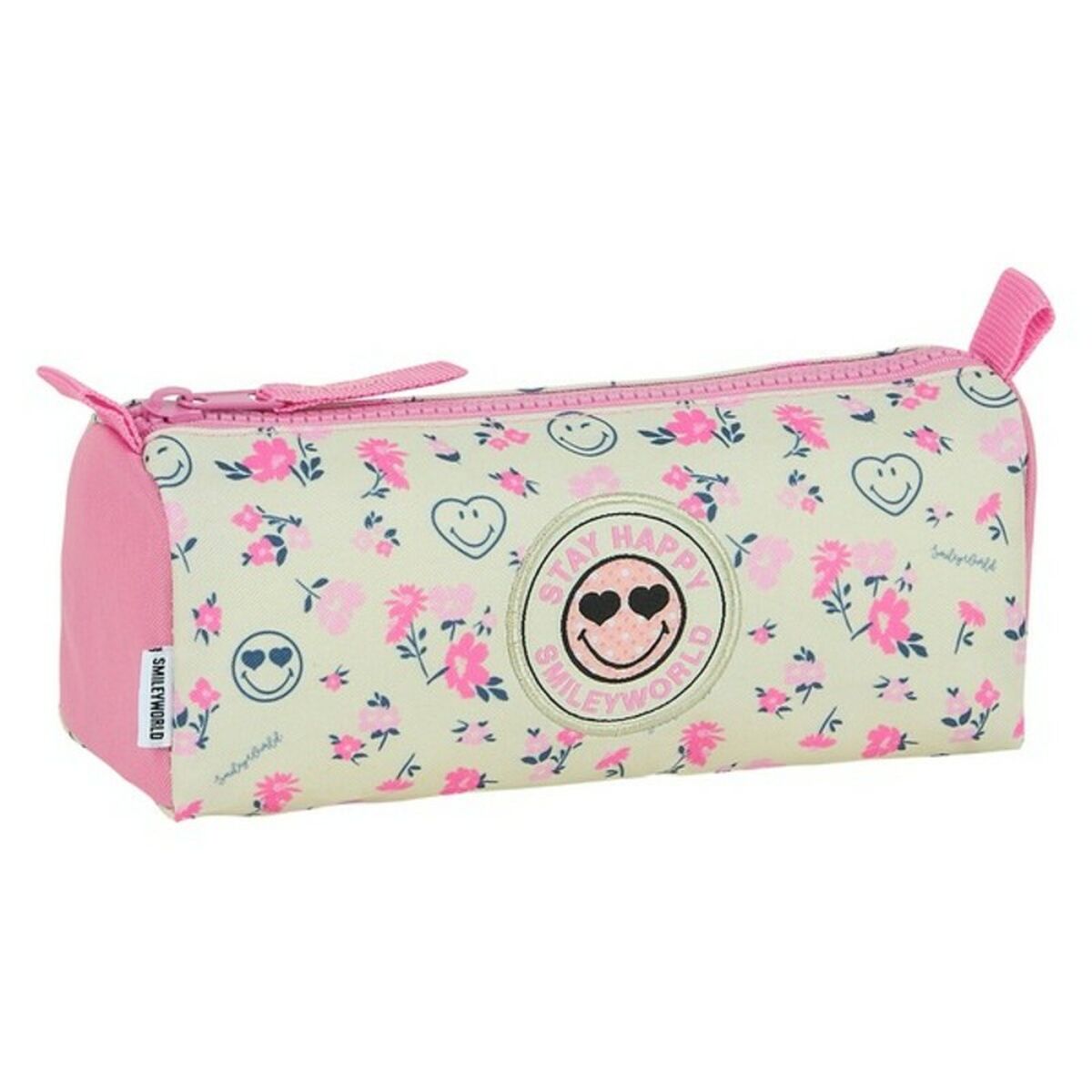Allzwecktasche Smiley World Garden Rosa Weiss (21 x 8 x 7 cm)
