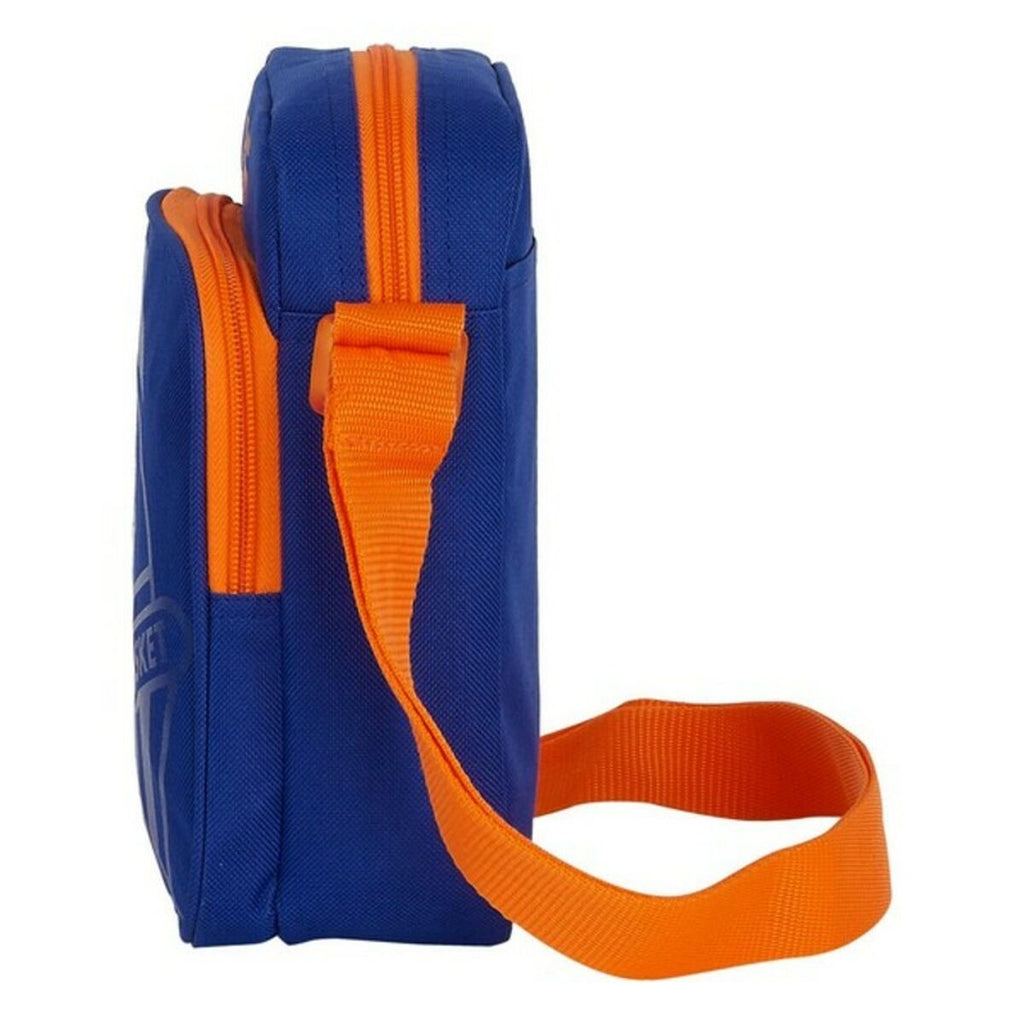 Schultertasche Valencia Basket M672 Blau Orange 16 x 22 x 6 cm – LuxeStyle Schweiz