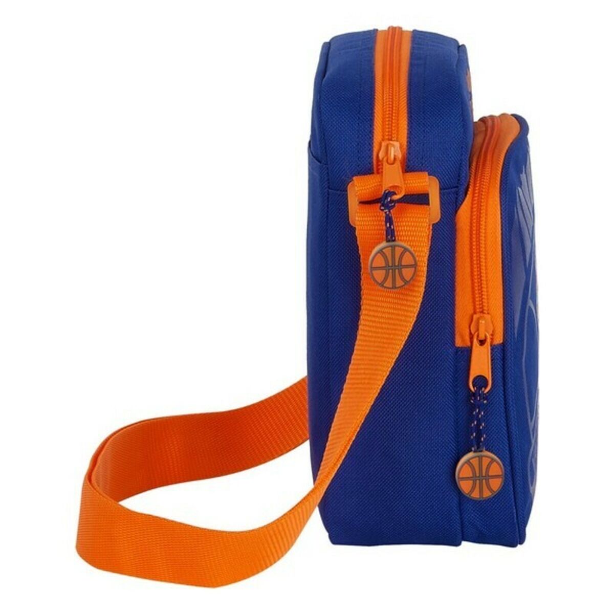Schultertasche Valencia Basket M672 Blau Orange 16 x 22 x 6 cm – LuxeStyle Schweiz