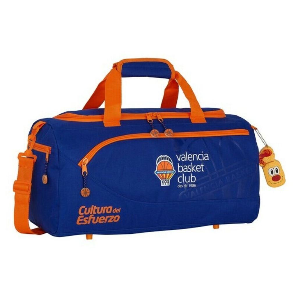 Sporttasche Valencia Basket Blau Orange (50 x 25 x 25 cm) – LuxeStyle Schweiz