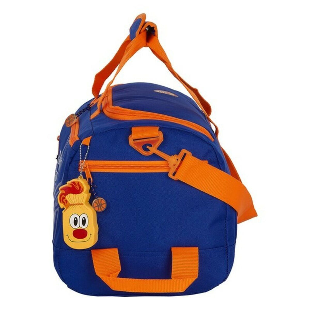 Sporttasche Valencia Basket Blau Orange (50 x 25 x 25 cm) – LuxeStyle Schweiz