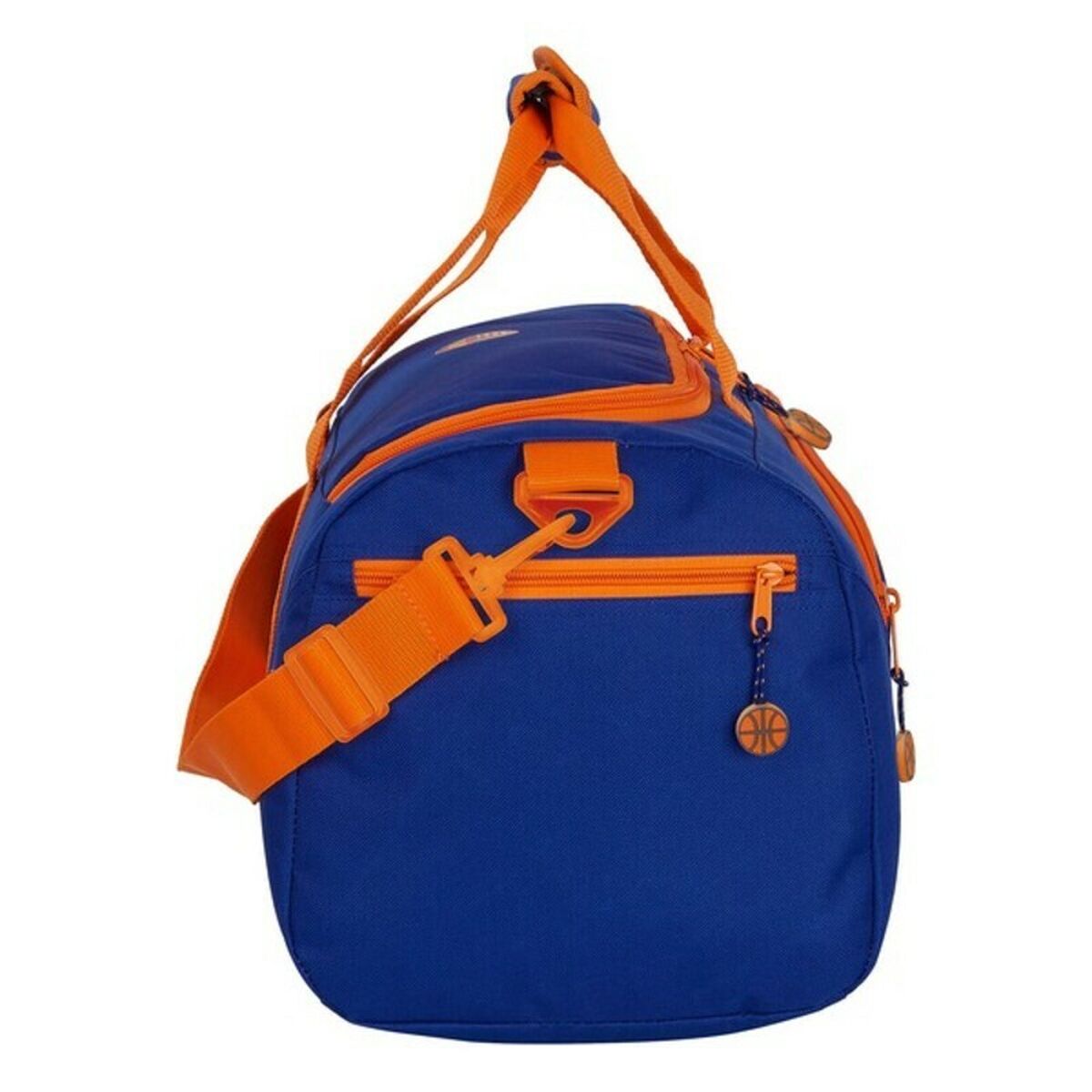 Sporttasche Valencia Basket Blau Orange (50 x 25 x 25 cm) – LuxeStyle Schweiz