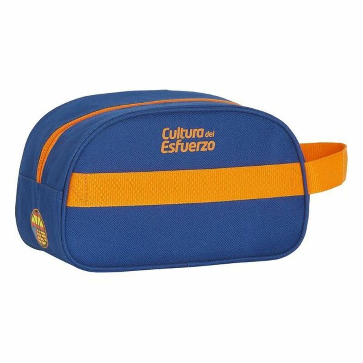 Kulturbeutel für die Schule Valencia Basket M248 Blau Orange Sportlich – LuxeStyle Schweiz