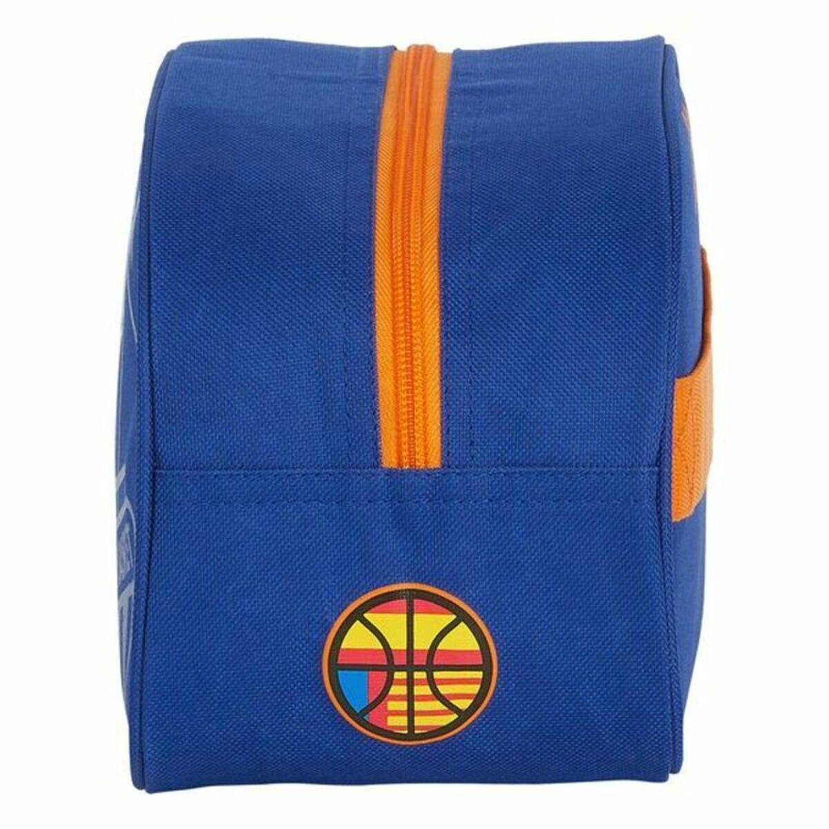 Kulturbeutel für die Schule Valencia Basket M248 Blau Orange Sportlich – LuxeStyle Schweiz
