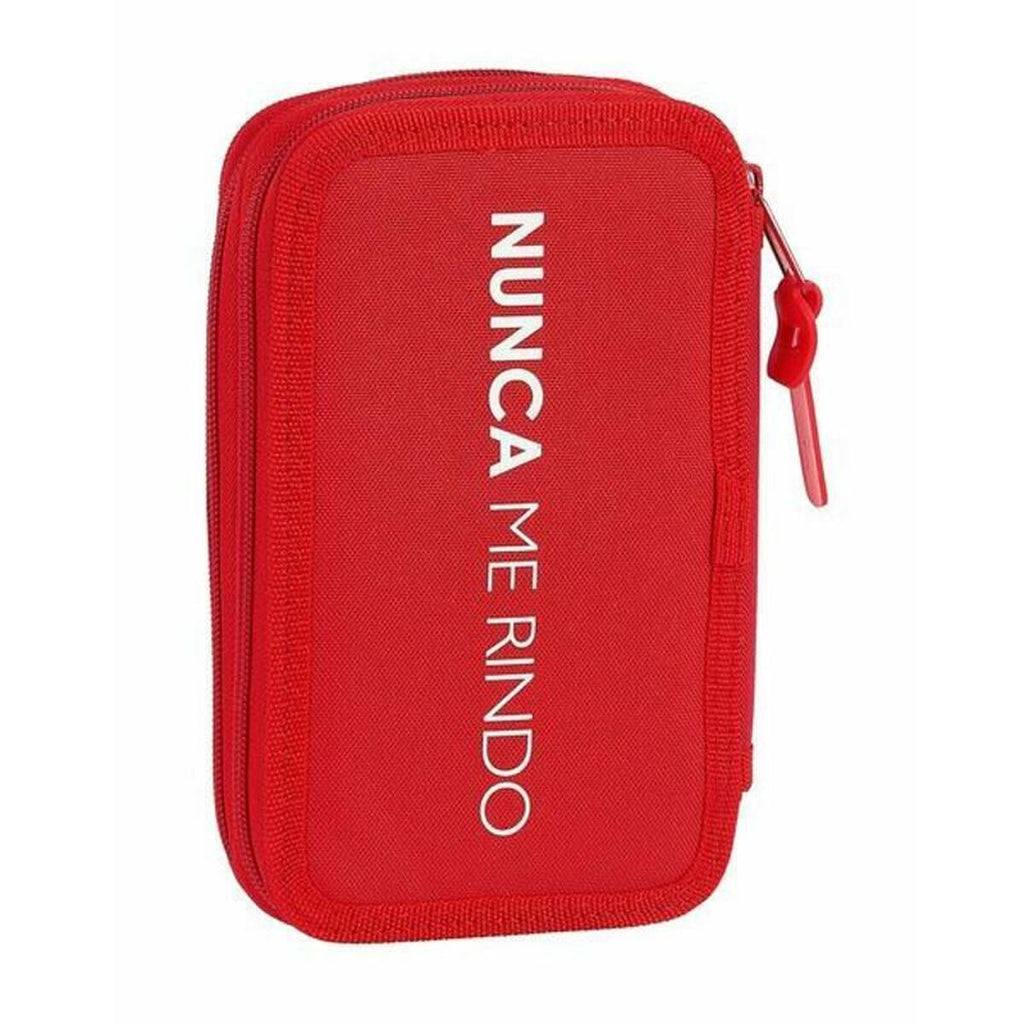 Doppel-Federtasche Sevilla Fútbol Club M854 Rot 12.5 x 19.5 x 4 cm (28 Stücke)