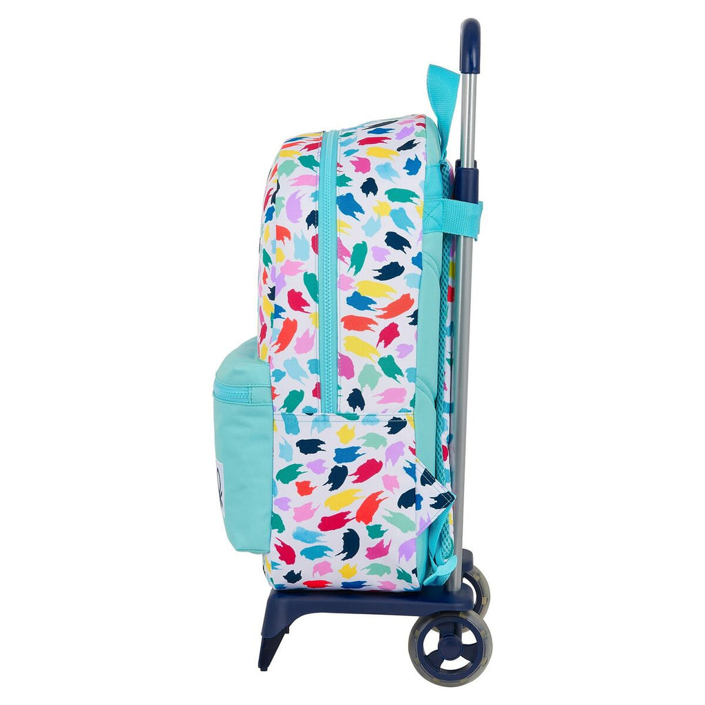 Schulrucksack mit Rädern Benetton Painting Bunt