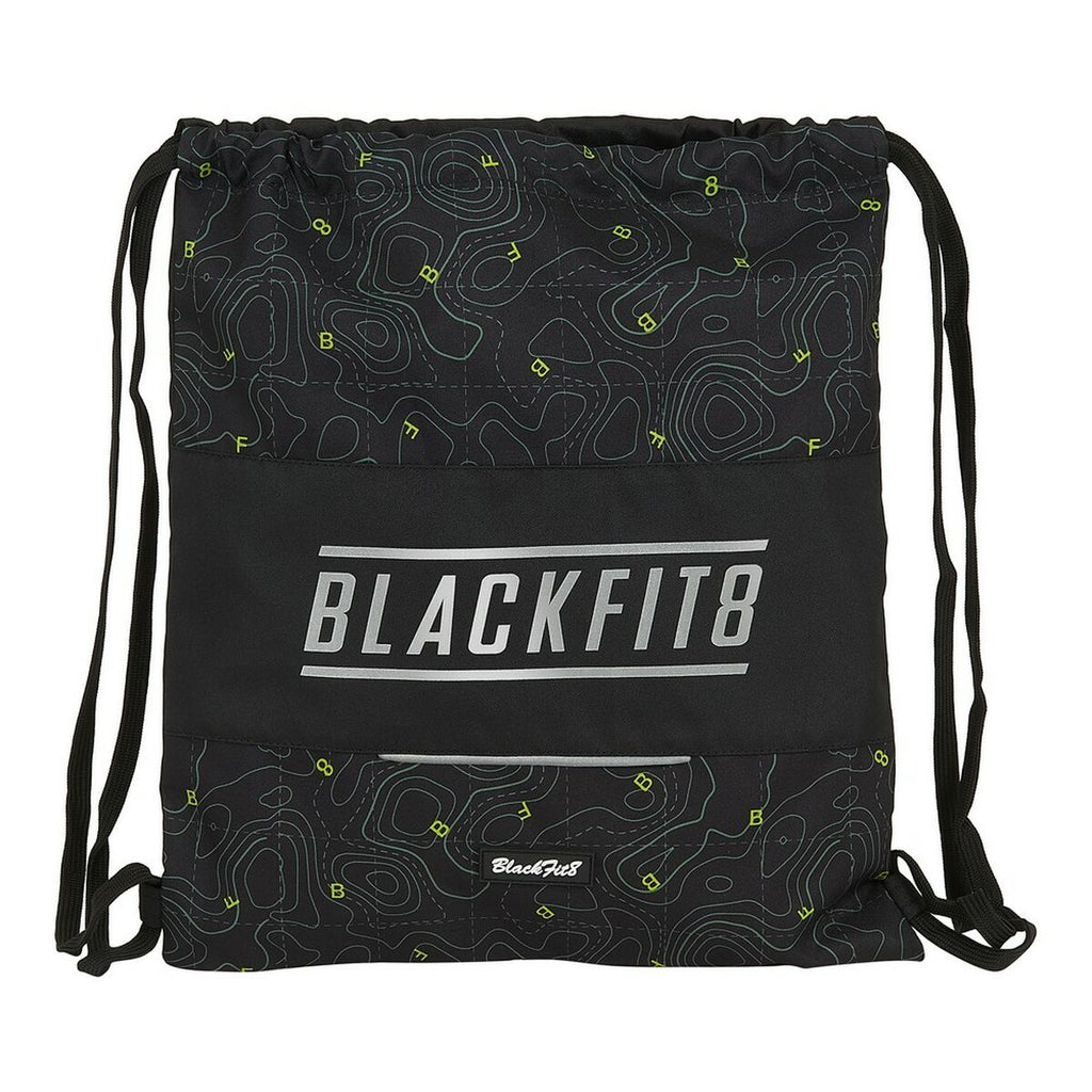 Rucksacktasche mit Bändern Topography BlackFit8 M196A Schwarz grün