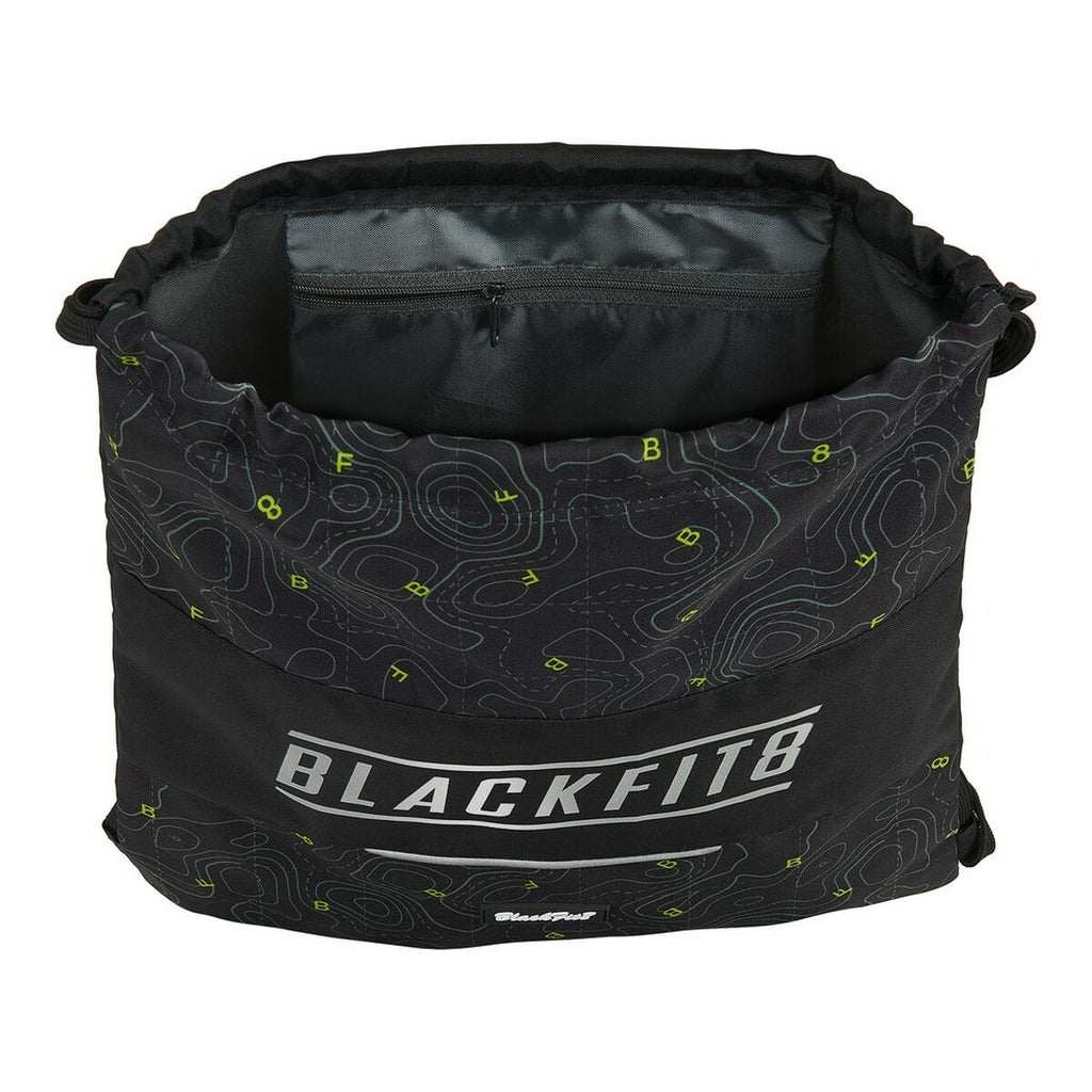 Rucksacktasche mit Bändern Topography BlackFit8 M196A Schwarz grün