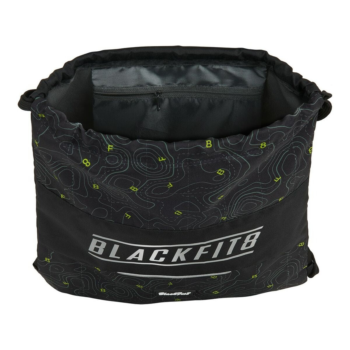 Rucksacktasche mit Bändern Topography BlackFit8 M196A Schwarz grün