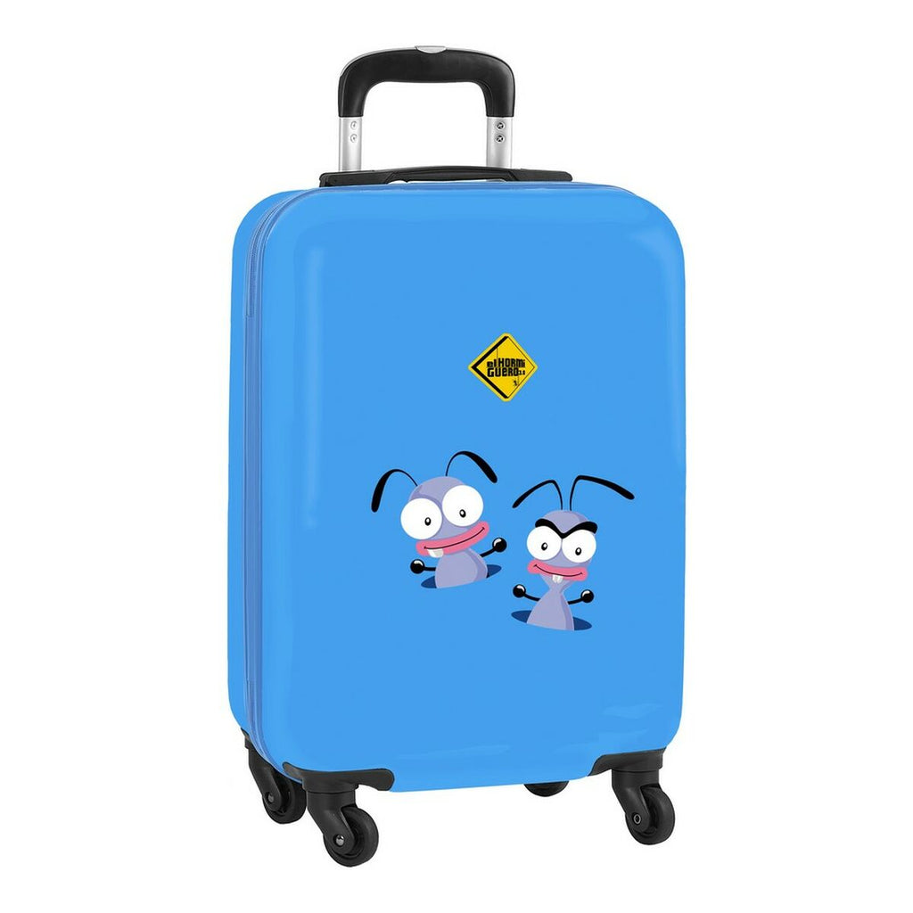 Koffer für die Kabine El Hormiguero Blau 20'' (34.5 x 55 x 20 cm) – LuxeStyle Schweiz