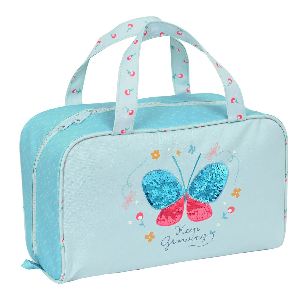 Kulturbeutel für die Schule BlackFit8 Mariposa Hellblau 31 x 14 x 19 cm