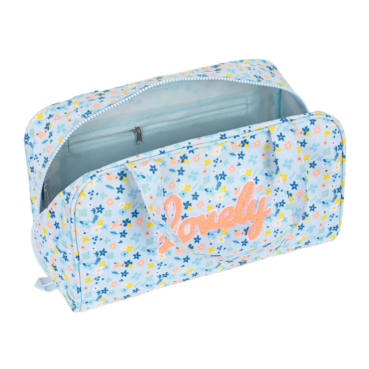 Kulturbeutel für die Schule Moos Lovely Hellblau 31 x 14 x 19 cm