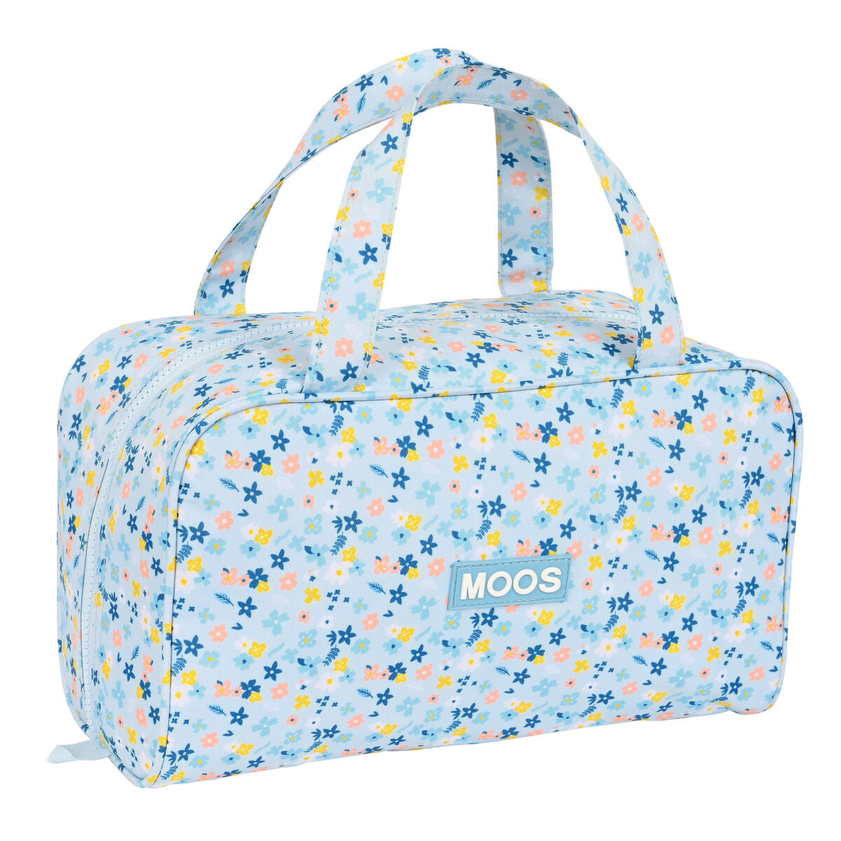 Kulturbeutel für die Schule Moos Lovely Hellblau 31 x 14 x 19 cm