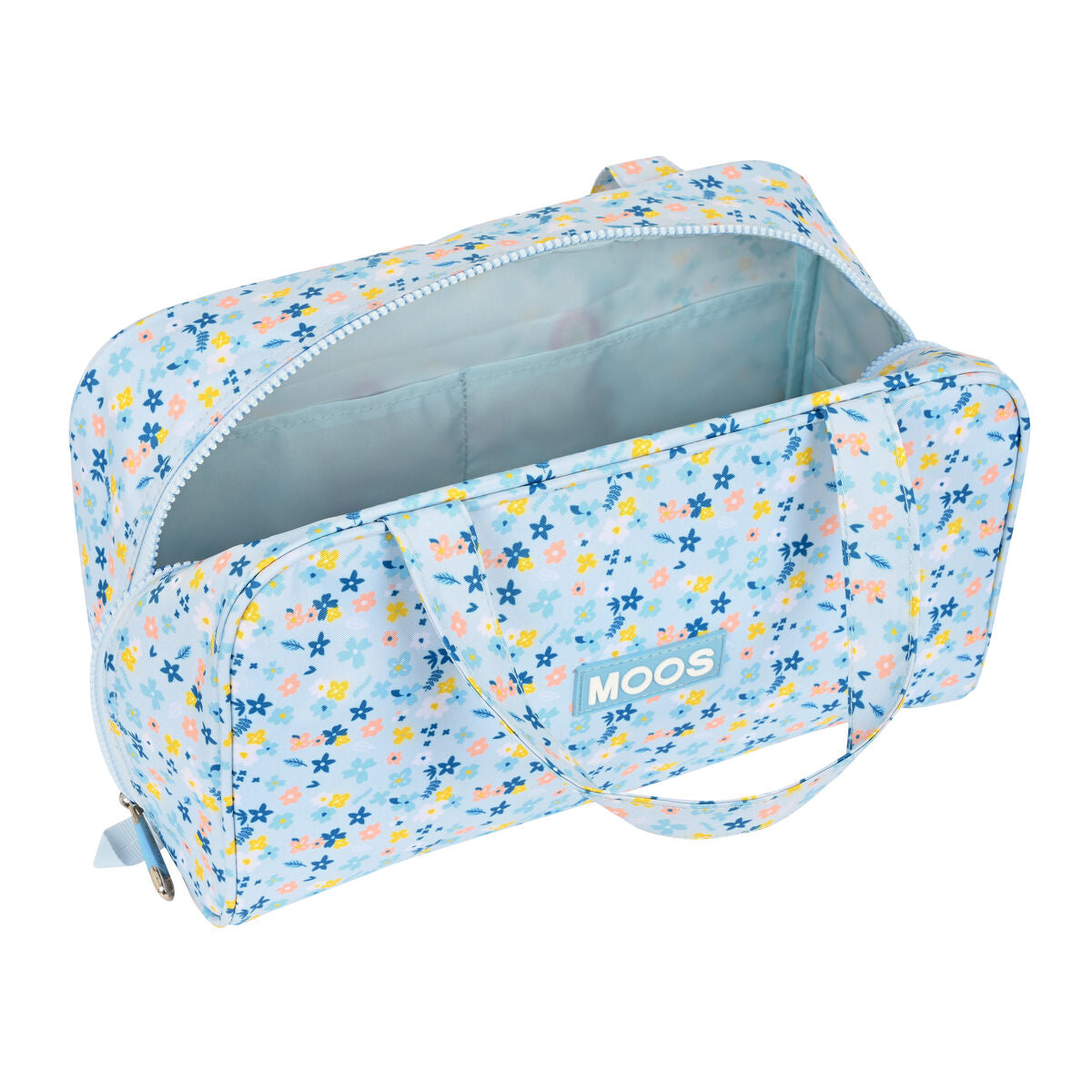 Kulturbeutel für die Schule Moos Lovely Hellblau 31 x 14 x 19 cm
