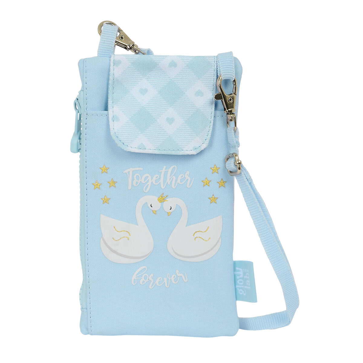 Geldbeutel Glow Lab Cisnes Mobile Tasche Blau – LuxeStyle Schweiz
