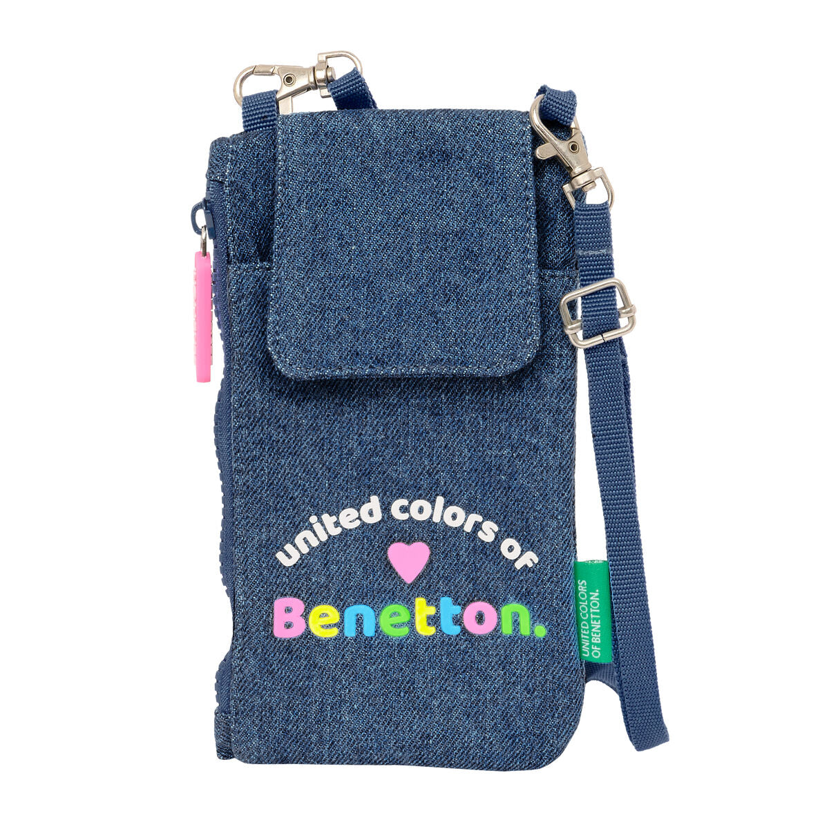 Geldbeutel Benetton Denim Mobile Tasche Blau – LuxeStyle Schweiz