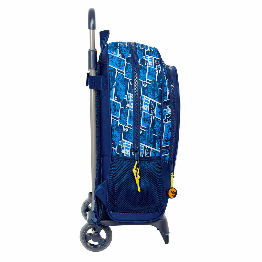Roll-Schulrucksack Marineblau – Entlastet den Rücken, leicht