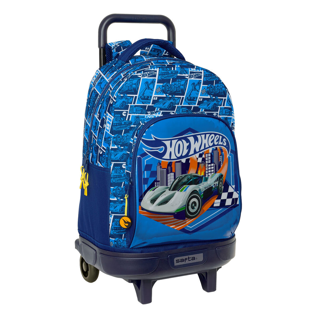 Roll-Schulrucksack Marineblau – Entlastet den Rücken, leicht