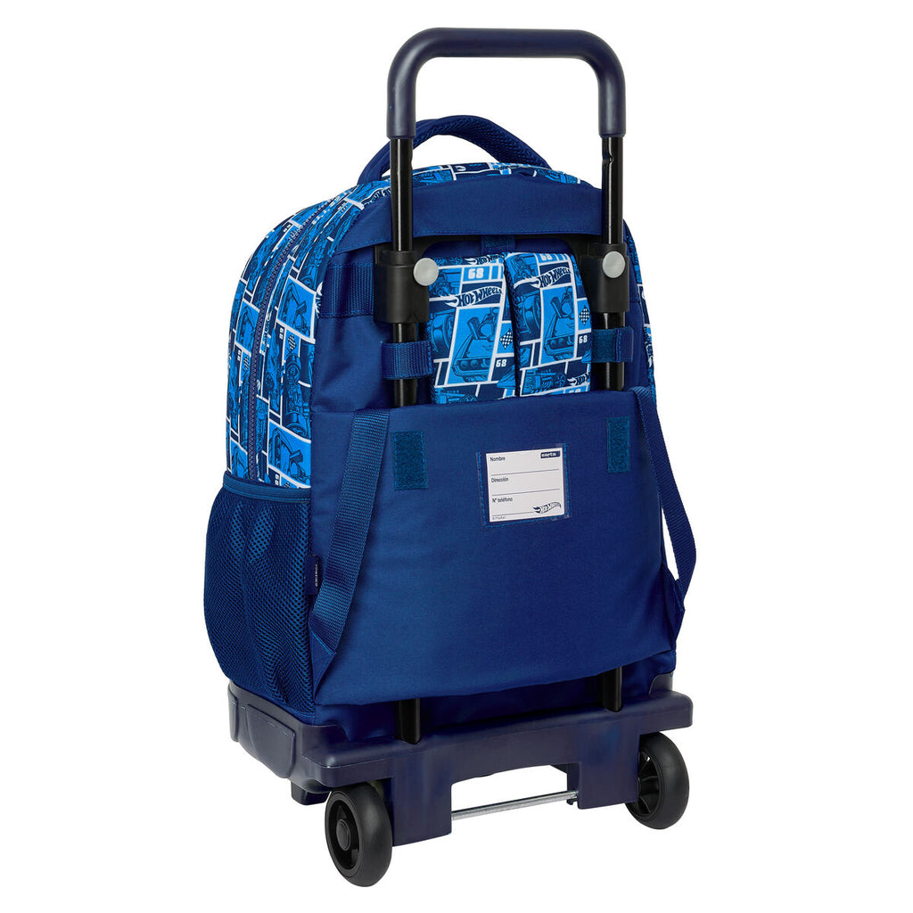Roll-Schulrucksack Marineblau – Entlastet den Rücken, leicht