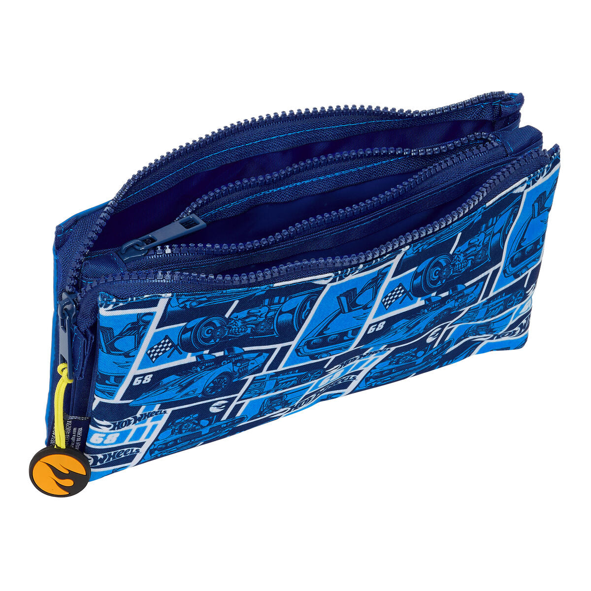 Dreifaches Etui Marineblau – Alles super organisiert & verstaut