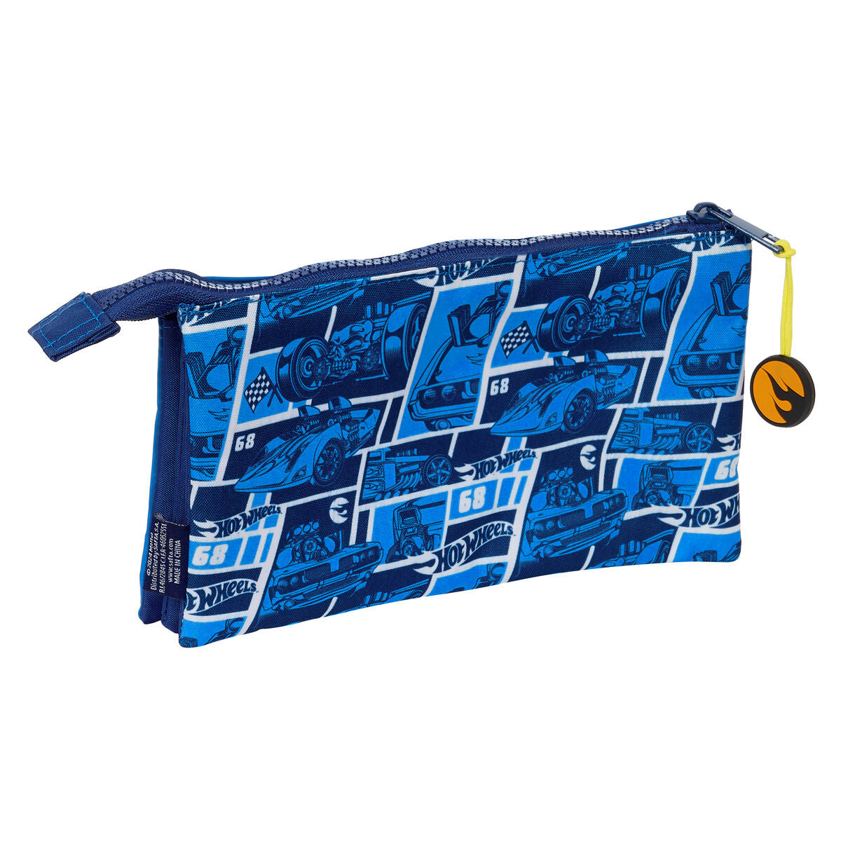 Dreifaches Etui Marineblau – Alles super organisiert & verstaut