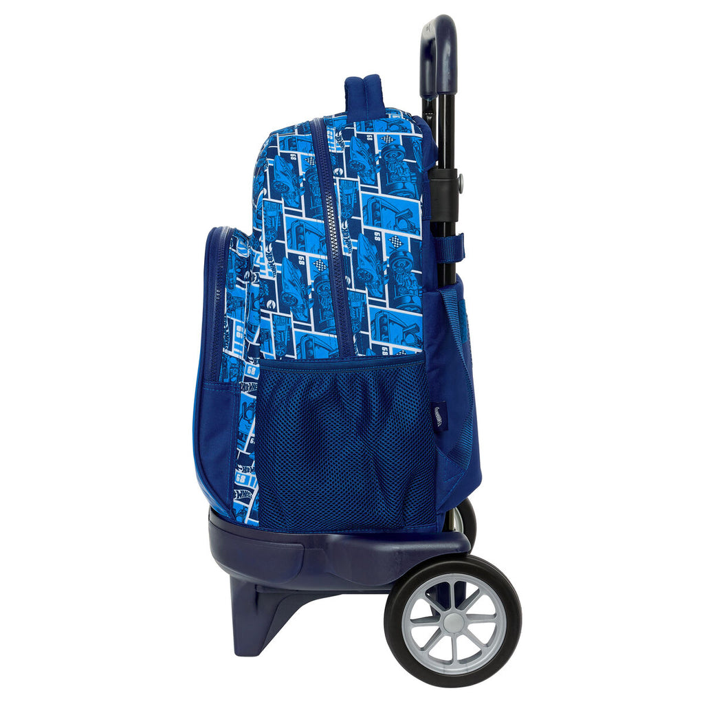 Roll-Schulrucksack Marineblau – Entlastet den Rücken, leicht