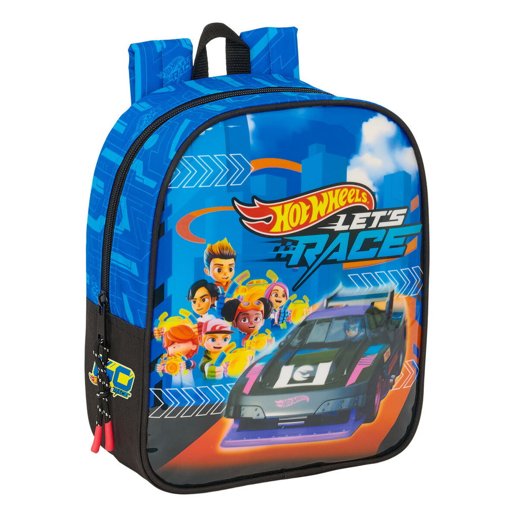 Schulrucksack Hot Wheels Let's race Blau Schwarz 22 x 27 x 10 cm – Bild 1 | LuxeStyle